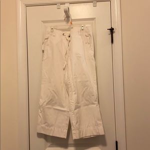 JCrew white Capri pants
